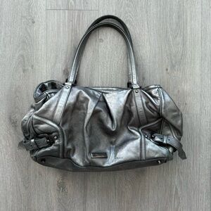 Burberry Metallic Gray Shoulder Bag